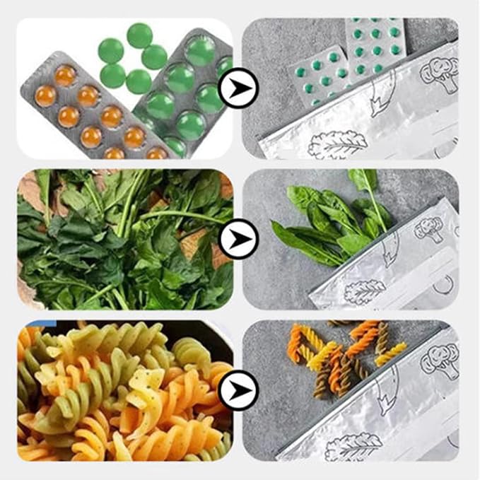 Reusable Aluminum Foil Sealable Storage Bags, 2025 New Resealable Vacuum Zipper Pouches for Food, Stand Up Foil Sealable Bags with Label and Zip Lock for Vegetable Fruit Meat (30PCS, Medium)