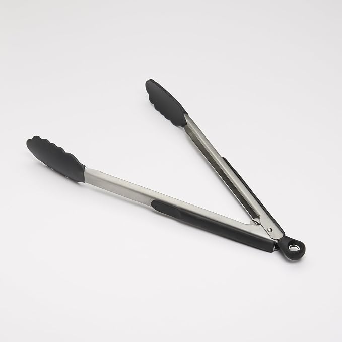 OXO Good Grips 12-Inch Tongs with Silicone Head,(Pack of 2)
