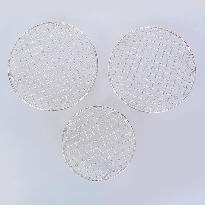 Stainless Steel Round Baking Rack Outdoor BBQ Accessories Easy Suitable for Grilling Roasting and Cooling Easy Baking Rack