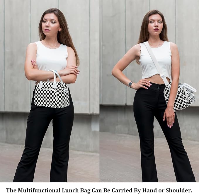MEXS Insulated Lunch Bag for Women Men Large Reusable Lunch Box Adult Leakproof Portable Cooler Tote Bags for Work Picnic