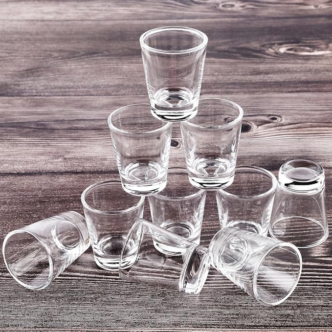 Heavy Base Shot Glasses, 1.5 oz Sets of Clear Shot Glass (48 Pack), Measuring Cup for Espresso, Liquid, and Wine - Heavy Glass (Glass, 48Pack)