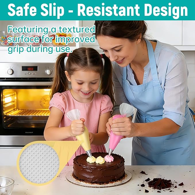 12 Inch Thick Disposable Piping Bags, 100PCS Anti Burst Pastry Bags for Cake Decorating Cream Frosting and Baking Supplies, Tipless Piping