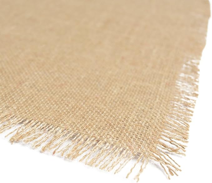 DII Jute Burlap Collection Kitchen Tabletop, Table Runner, 15x48, Solid Natural