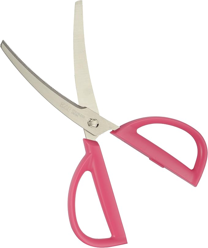Kai Corporation DH2054 Kai House Select Kitchen Scissors, Disassembly, Curved with Case, Pink