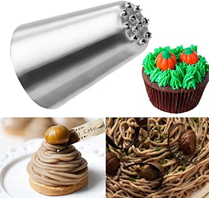 Symphony Wire Tips, Stainless Steel Icing Piping Nozzles For Pastry Fondant Tools (Grass)