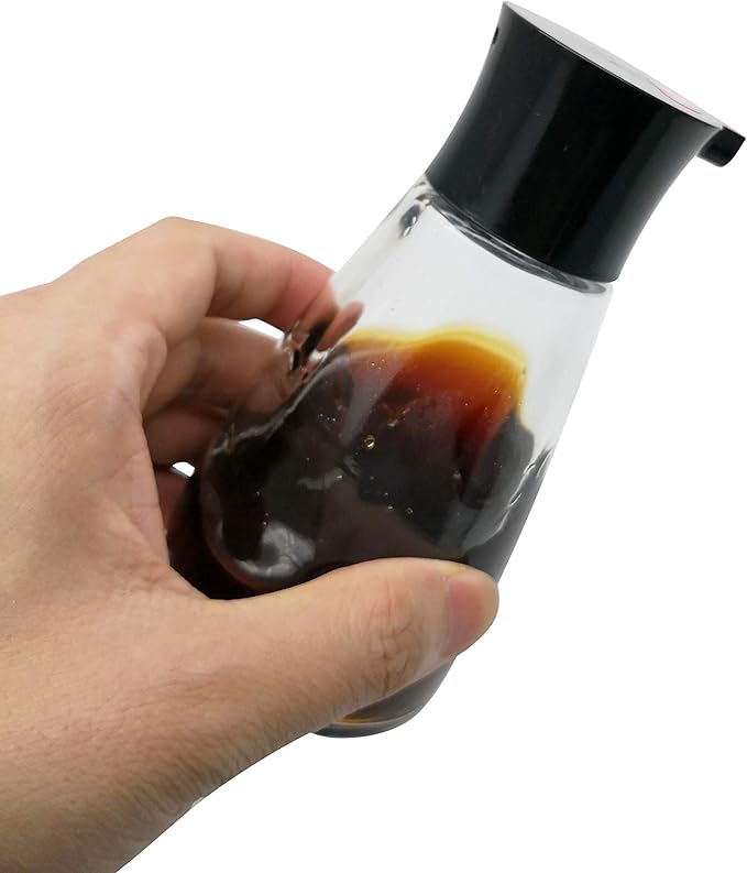 EIKS Excelity Cruet Dispenser Set for Olive Oil Vinegar Soy Sauce with Elegant Glass Bottle Kitchen Cooking Barbecue Tool