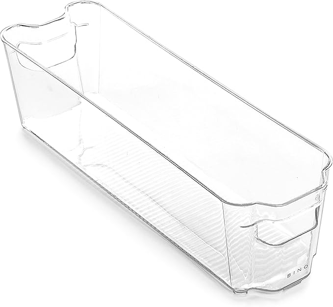 BINO | Stackable Plastic Storage Bins, Small - 12 Pack | THE STACKER COLLECTION | Multi-Use Organizer Bins | BPA-Free | Pantry Organization | Home Organization | Fridge Organizer | Freezer Organizer