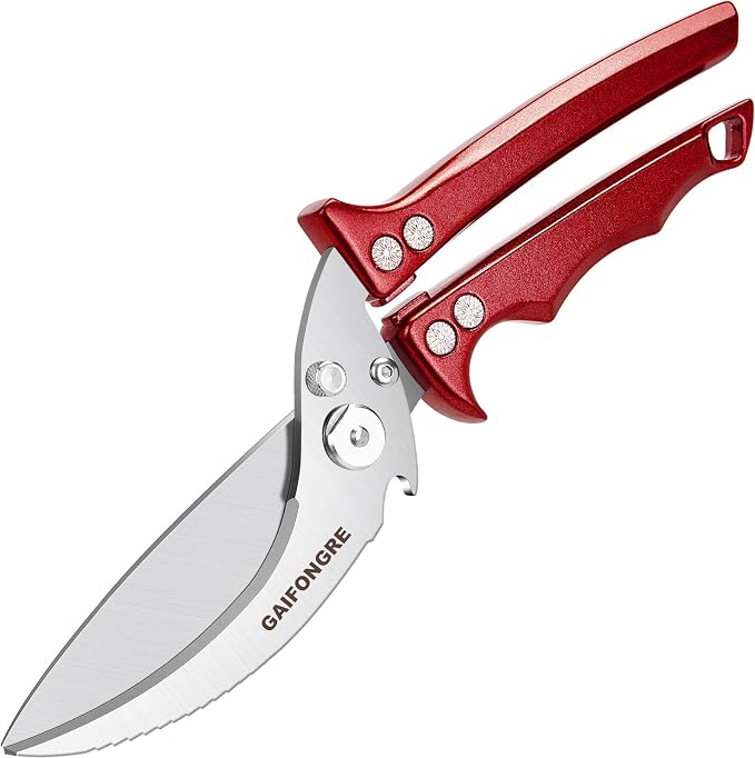 Heavy Duty Poultry Shears,Kitchen Shears for food Heavy Duty,Kitchen Scissors All Purpose,Rigid Bones,Chicken,Fish,Meat,Easily Separable for Thorough Cleaning,Dishwasher Safe.