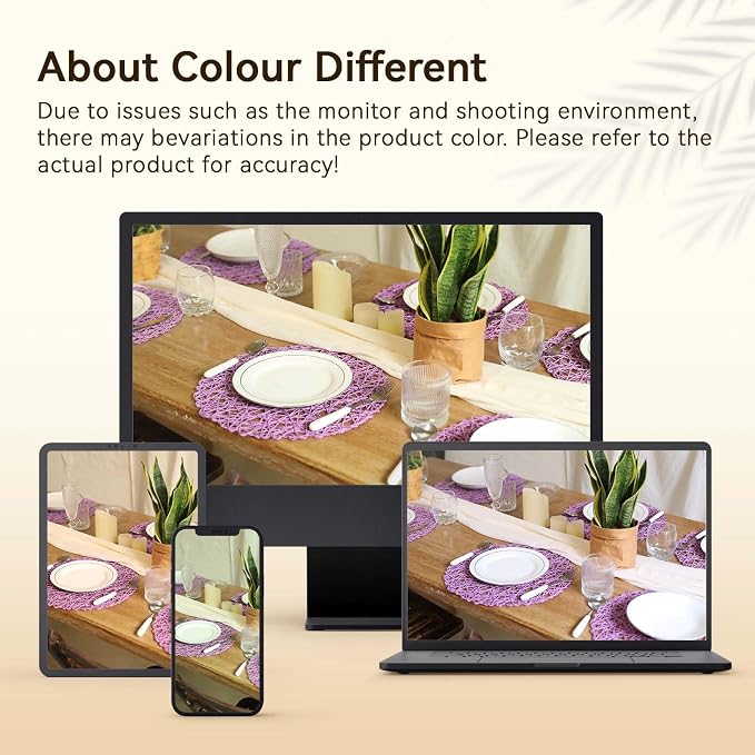 AHHFSMEI Paper Braided Round Placemats Set of 6 Natural Non-Slip Heat Resistant Table Mats for Dining Tables Woven Indoor Outdoor Place mats(Purple)