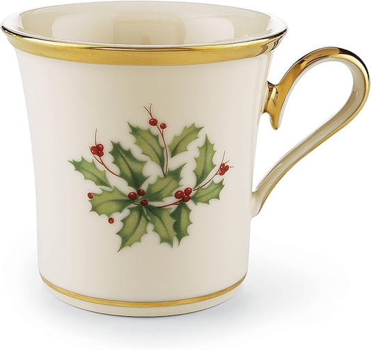 Lenox 146504060 Holiday Mug, Porcelain, Christmas Drinkware