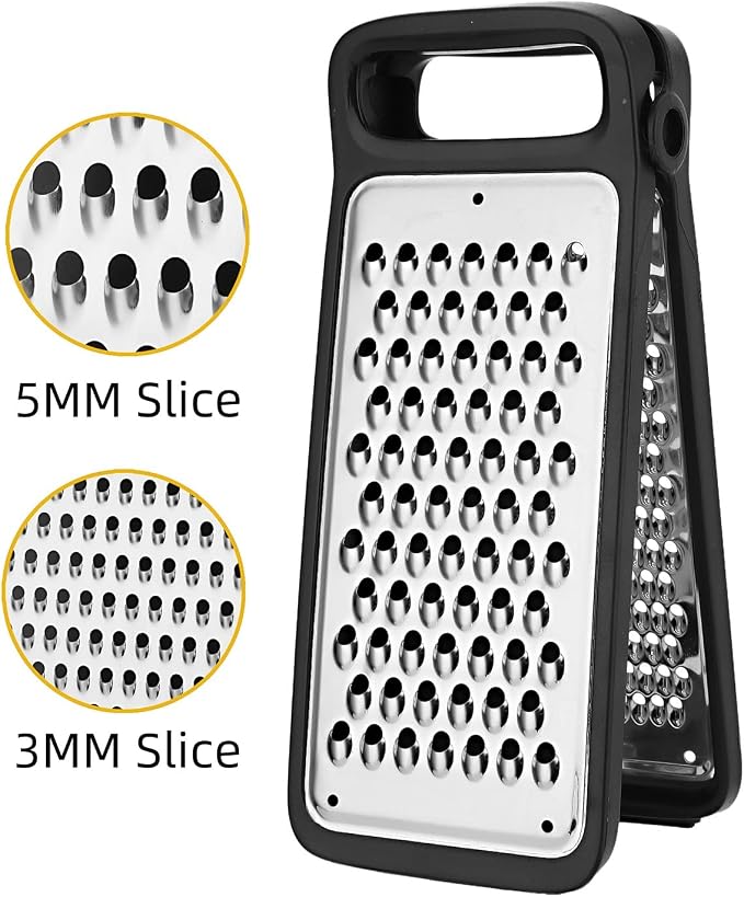 WDKELLFAmily Two-Fold Etched Grater 2-IN-1 Grater For Cheese, Kitchen