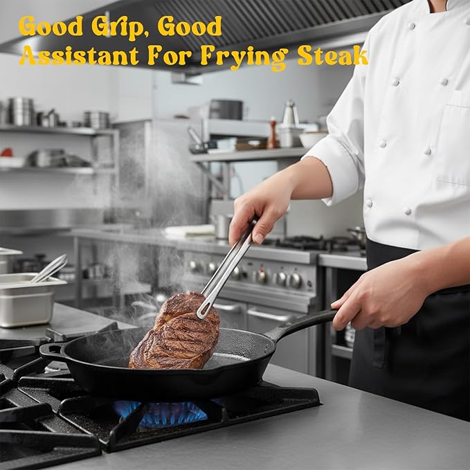 20 Pcs 11 Inch Kitchen Tongs, Stainless Steel Korean BBQ Grill Tongs Japanese Barbecue Tong for Cooking Serving Tong Portable Kitchenware for Steak Salad Food, Baking, Food Plating, BBQ