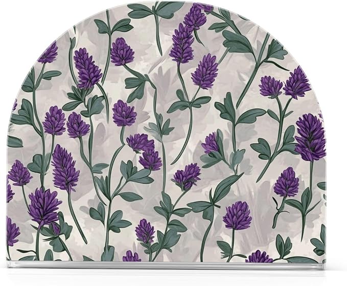 Napkin Holder Acrylic Napkin Holder for Table Kitchen Party Restaurant U Shaped Upright Napkin Dispenser Organizer Grey Lavender