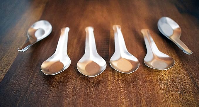 Mini Spoon Stainless Steel Spice Box Spoon Set of 6 pcs Coffee Tea Sugar and Spice Tiny Spoons Masala Dabba
