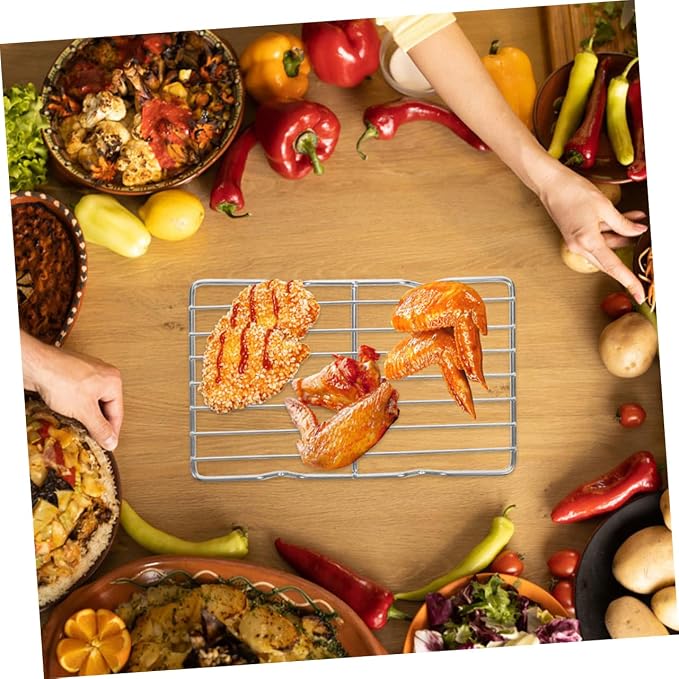 ABOOFAN Stainless Steel Cooling Rack Grilling Rack for Meat Vegetables and More Easy to Clean Baking Rack for Roasting and Cooking