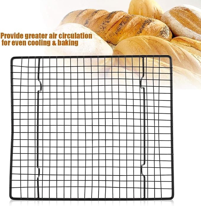 Cooling Rack For Baking, Metal Kitchen Baking Cooling Rack Stainless Steel Wire Cookie Rack Wire Cooling Rack for Cake, Biscuit, Bread 26x23x2.5cm