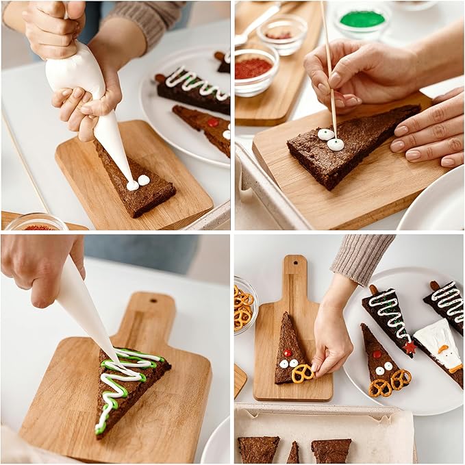 125PCS Piping Bags Tips Set, Thicken Pastry Bags Disposable 12 Inch 100PCS with 8 Icing Bag Ties and 8 Frosting Tips, 1 Brush 4 Bag Clips 2 Scriber Needle for Cake Cookie Cupcakes