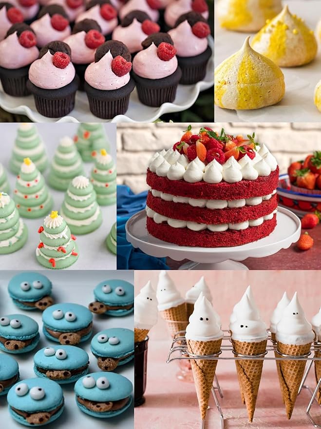 Extra Large Round Piping Tip,Big Round Icing Tip Piping Macarons,Cannolis,Dollops,Cake & Cookie Decorating Plain Tube,3 Pcs