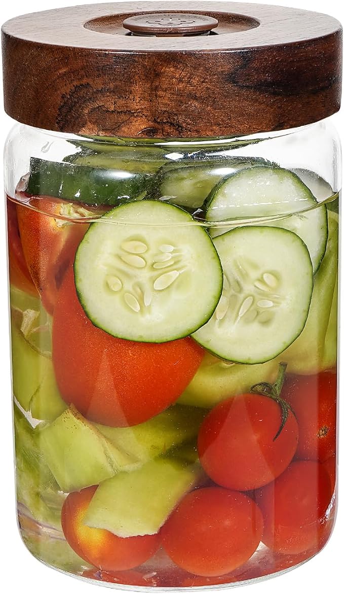 Glass Spice Jars Seasoning Containers Small Glass Jars with Lids Airtight Food Storage Canister for Kitchen Pantry Sugar Tea Coffee Bean Nuts Cookies Herbs Salt (30oz(900ml)*1 pack)