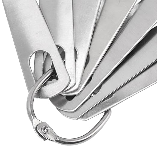 Stainless Steel Measuring Spoons Set 7 Piece Stackable Baking Tools with Scale Marking for Precise Measuring in Kitchen Cooking Baking