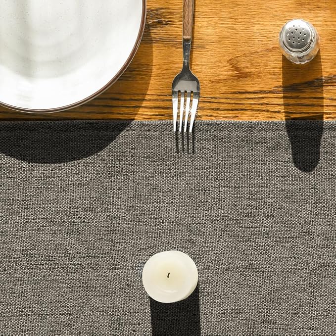 Artoid Mode Coffee Brown Table Runner, Seasonal Fall Washable Kitchen Dining Table Decoration for Home Party Decor 13x36 Inch