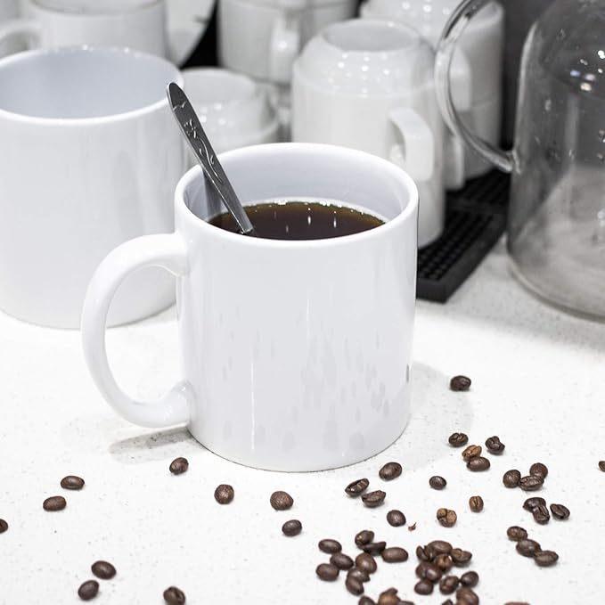 BYCNZB 22oz white Super Large Ceramic Coffee Mugs Large Handles Set of 4