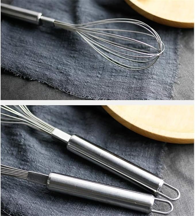 Whisk Stainless Steel Balloon Stir Tool Not Sticky Baking Stir Egg Butter (Size : 30cm)