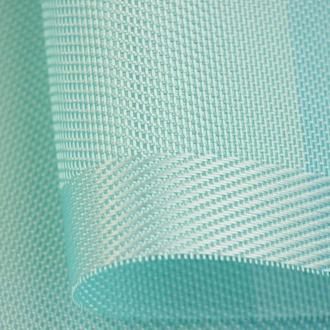 PIGCHCY Placemats 18 x12 inches Woven Vinyl Place Mats for Dining Table,Washable Easy to Clean Table Mats Non Slip Placemats Set of 4 (Teal)