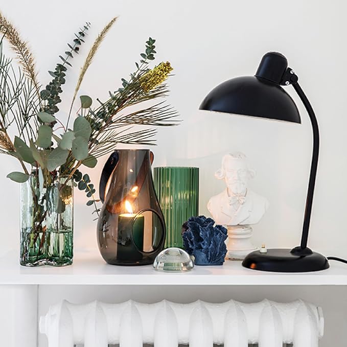 Holmegaard Design with Light Lantern Smoke Grey, 9.8" H x 6.1" D, Designed by Maria Berntsen, Gift Box Included