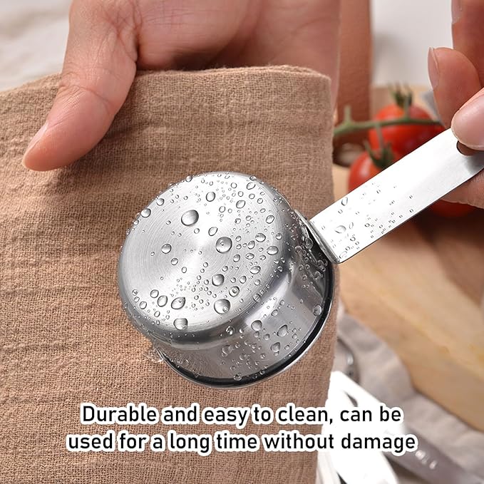 Tablespoons Measuring Set, 12 Pcs Stainless Steel Measuring Cups Spoons Set Kitchen Measuring Tools for Cooking Baking Precise Measurement for Home Bakers Professional Chefs