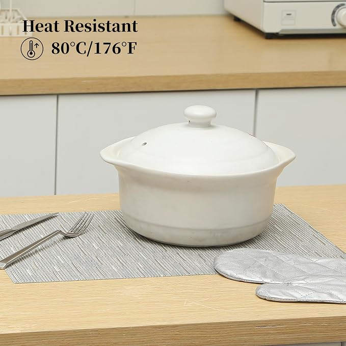 Leetaltree Silver Placemats Set of 12 - Heat Resistant Non-Slip Place mats for Dining Table, Washable Durable PVC Vinyl Woven Table Mats（Sliver, 12）