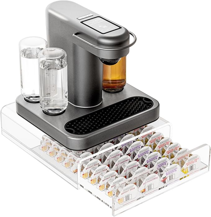 Cocktail Pod Holder Compatible with Bartesian Cocktail Machine for Bartesian Capsules Storage transparent (Clear)