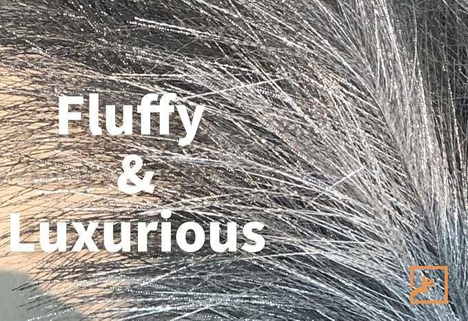 ZIFTY Pampas Grass Silver Decor 6-Pcs 17" Faux Pompas Fluffy Artificial Pompous Grass Fake Flower Bulrush Reed Grass for Vase Filler Ins Style Modern Home Christmas Wedding Decorations(Silver)