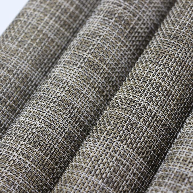 Dining Table Placemats Set of 4 Washable Table Mats Easy to Clean PVC Placemat (placemats Set of 4, Camel)