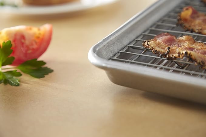 USA Pan Oven Safe Jelly Roll Cooling Rack, Nonstick Stainless Steel