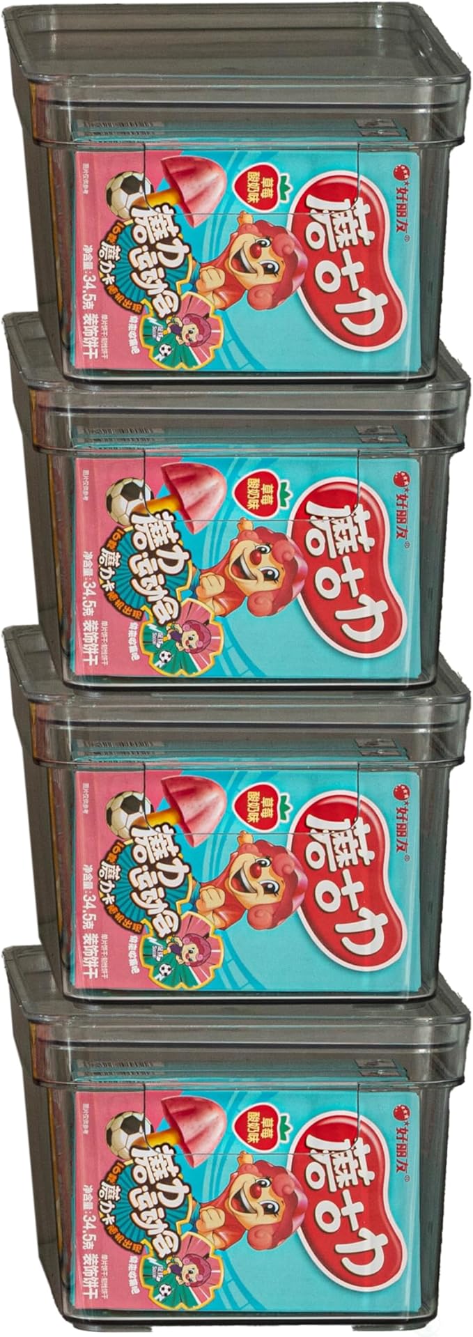 Basicwise Set of 3 Small Clear Storage Containers with Lid For Kitchen Pantry Cabinet & Fridge Storage For Organizing Snacks Produce Supplies Or Essentials Durable Bin For Home Apartment Or Office Use