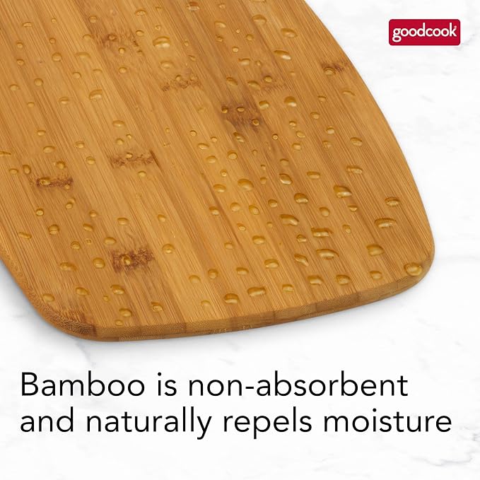GoodCook Bamboo Cutting Board 3-Pack, Eco-Friendly Knife-Friendly Boards, 6x9-Inch, 9x12-Inch, 11x15-Inch, Durable and Moisture Resistant, Perfect for Food Prep and Serving