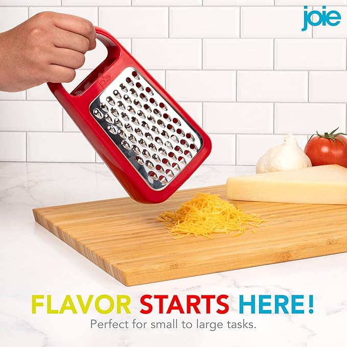 Joie Tower Grater, Double Sided, Stainless Steel, Dishwasher Safe, BPA Free, Kitchen Tool, 1 Count