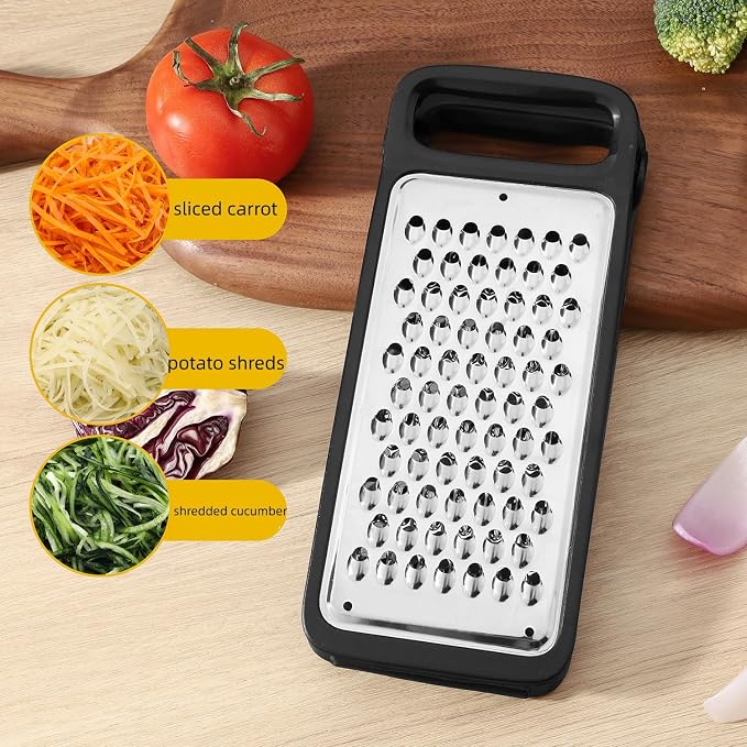 WDKELLFAmily Two-Fold Etched Grater 2-IN-1 Grater For Cheese, Kitchen