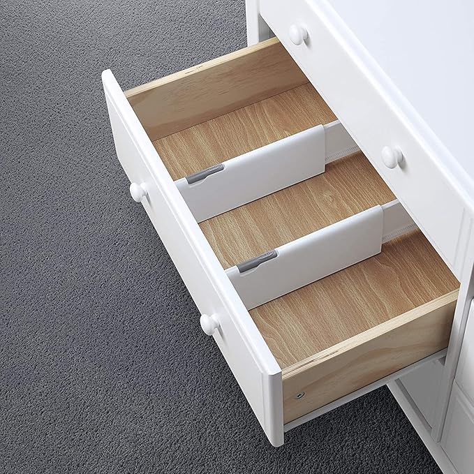 OXO Tot Expandable Drawer Dividers, 4-Pack Drawer Organizers