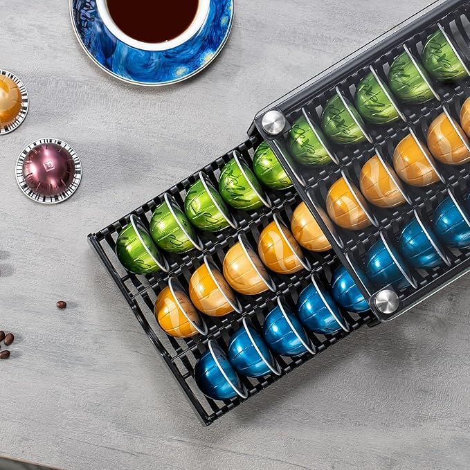 Nespresso Pod Holder Pod Drawer Cabinet Pod Storage Rack For Counter,(30 Pods)
