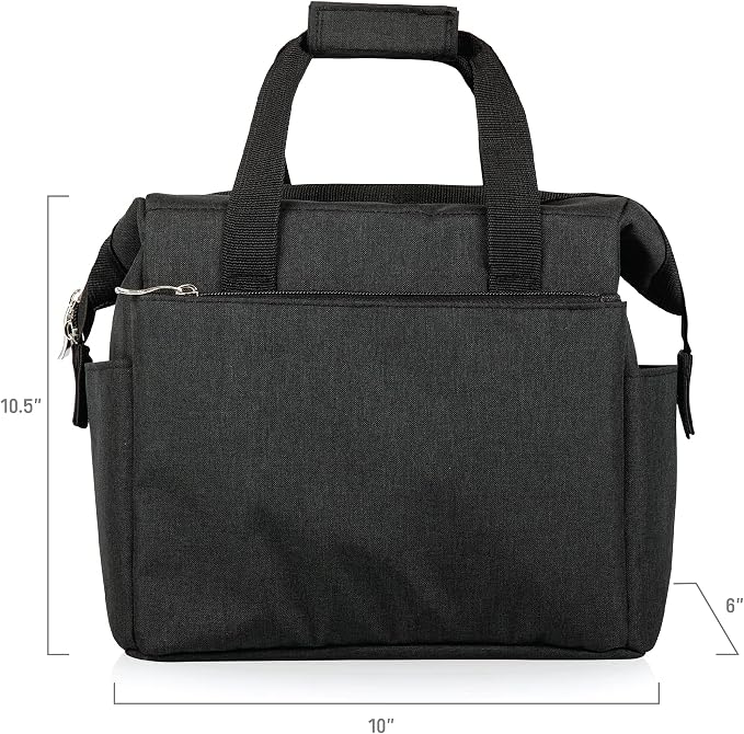 PICNIC TIME Star Wars Mandalorian Grogu On The Go Lunch Bag, Soft Cooler Lunch Box, Insulated Lunch Bag, (Black)