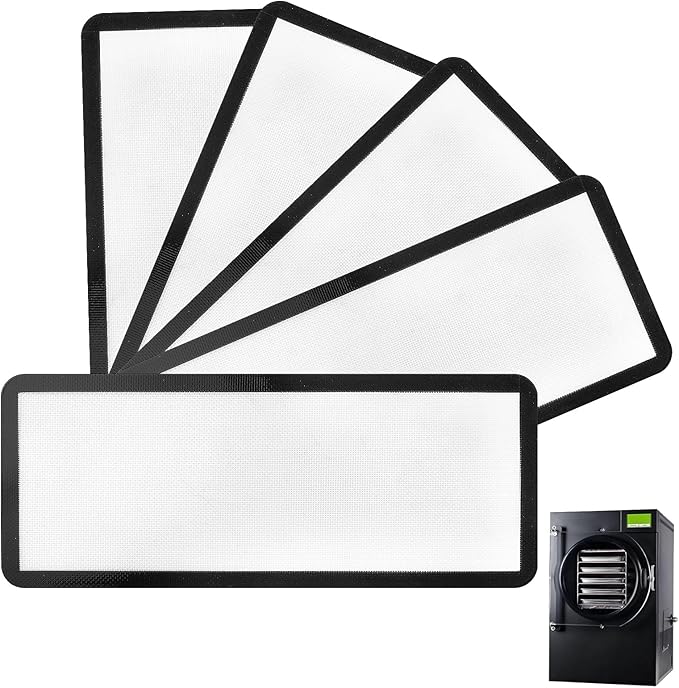 Silicone Baking Mats for Harvest Right Freeze Dryer Trays, Small/Medium/Large, Food-Safe Non-Stick Freeze Drying Mats, Heat Resistant Reusable Oven Liners, Medium-5PCS