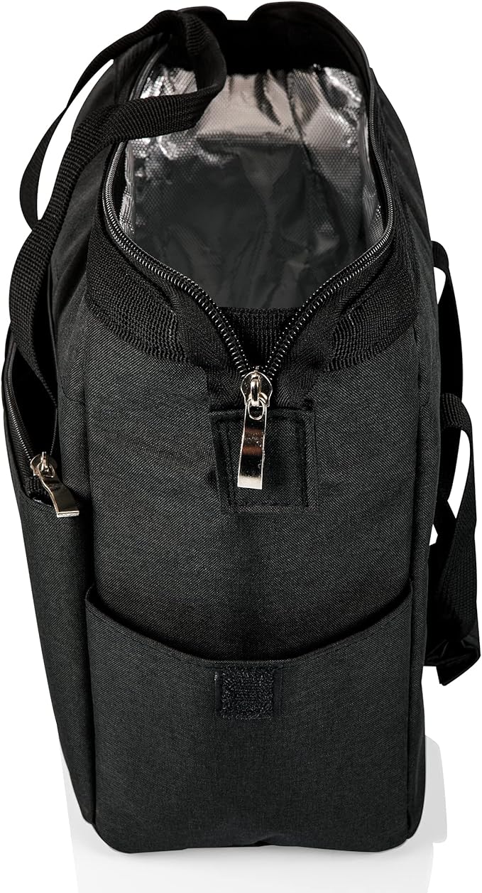 PICNIC TIME Star Wars Mandalorian Grogu On The Go Lunch Bag, Soft Cooler Lunch Box, Insulated Lunch Tote, Leak-Resistant Work Lunchbox, Reusable Thermal Cooler Bag, (Black)