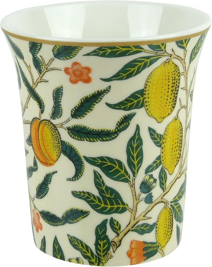 The Leonardo Collection Fruits Mug Set of 2 William Morris, Tea and Coffee Mugs for Hot Drinks | Fine China Printed Mugs for Kitchen & Home | Reusable Ceramic Cups for Every Occasion