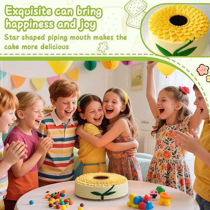 Suuker 5 Pieces Leaf Piping Tips | Stainless Steel