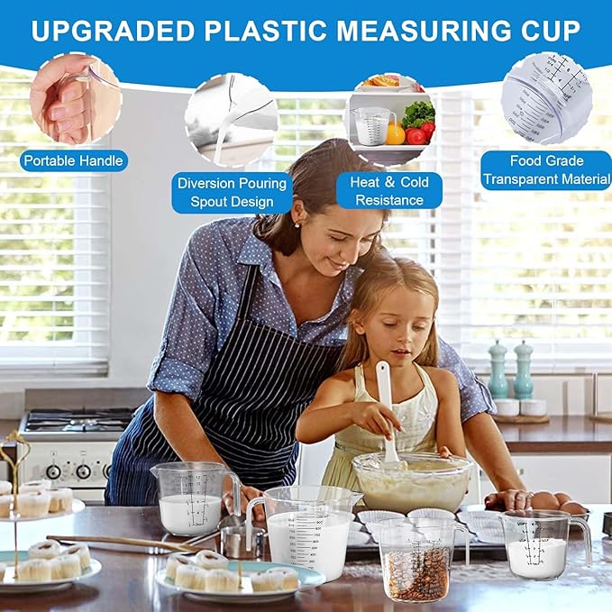Measuring Cups and Spoons Set 35 Pcs, 11 Stainless Steel Nesting Measuring Spoons and Cups with 12 Measuring Cups, 3 Funnel, 3 Brush, 5 Spoons, 1 Ruler, Measuring Cup Set for Kitchen Baking Liquid Dry
