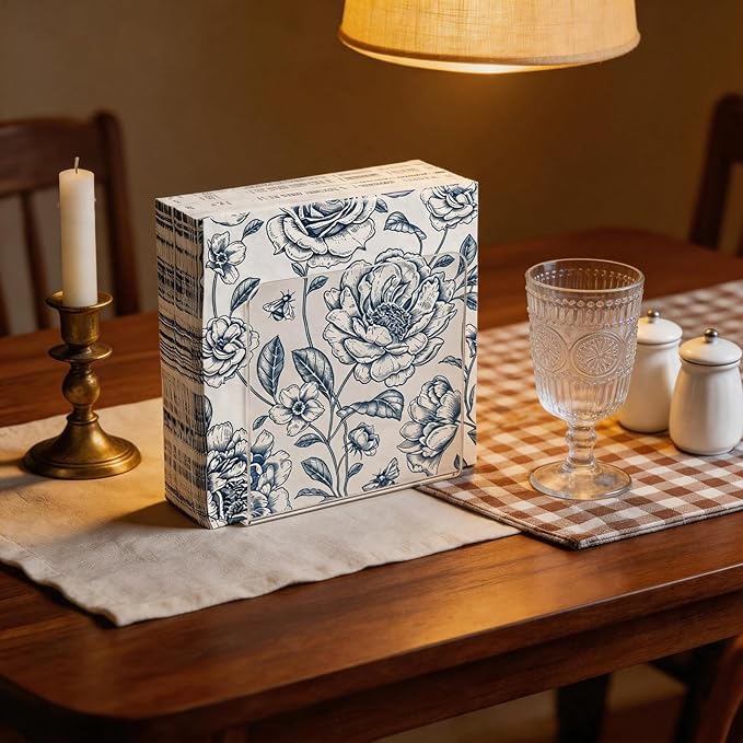 Clear Napkin Holder for Table, Acrylic Upright Napkin Dispenser for Kitchen Dining, Modern Table Napkin Holders, Suitable for Kitchens, Parties, Hotels, and Offices (Clear, Set of 2)