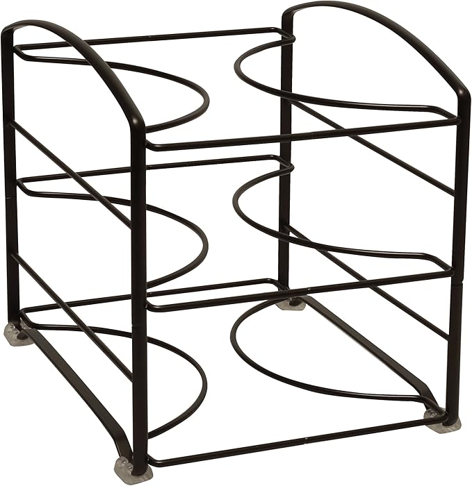 Deco Brothers Wrap Organizer Rack for Kitchen Cabinet, 3 Tier, Bronze