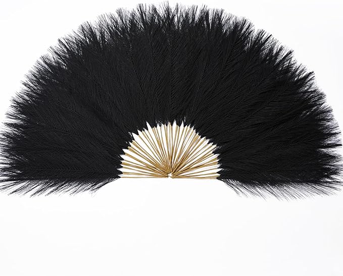 Serwalin 60Pcs Black Pampas Grass Decor, 17.7'' Faux Pampas Grass, Fluffy Short Artificial Pompous Grass for Gothic Room Decoration, Wedding, Party, Halloween and Home Decor